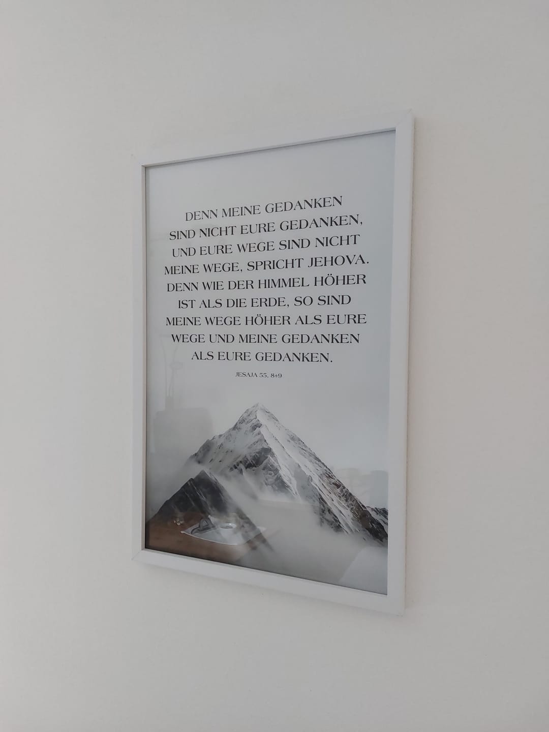 Customer photo review of Personalisiertes Poster "Mein Bibelvers" · Dein Wunschtext
