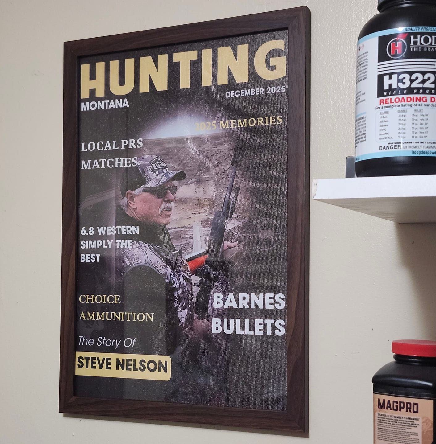 Customer photo review of Man Cave Hunting Art - Personalized Poster, Gift For Hunter