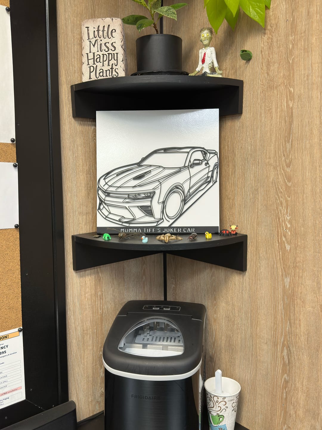 Customer photo review of Your Custom Car Standing Silhouette Metal Art Service