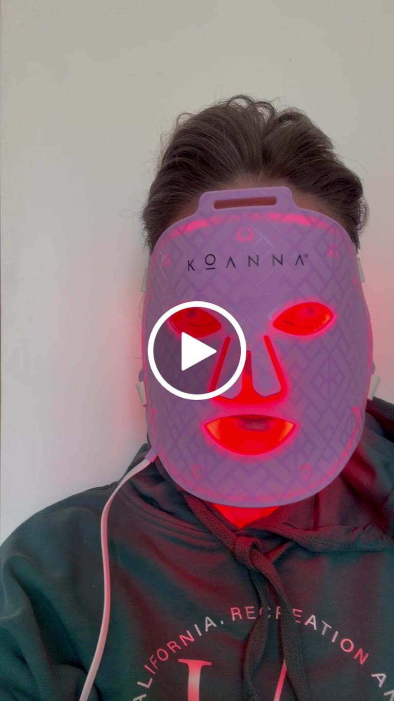 Customer video review of Koanna® MultiGlo™ LED Light Therapy Mask