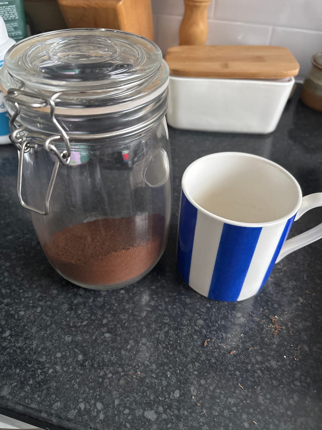 Customer photo review of Decaffeinated Espresso Coffee Blend - Swiss Water Decaf Process - Strength 5 - Decadent Decaf