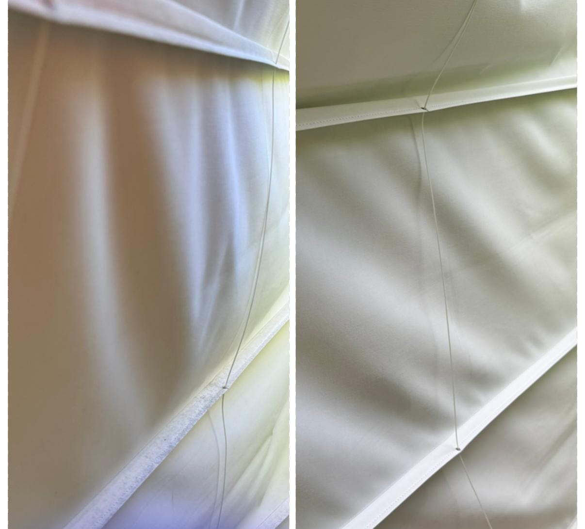Customer photo review of Curtain Wizard Instant Mould & Mildew Remover