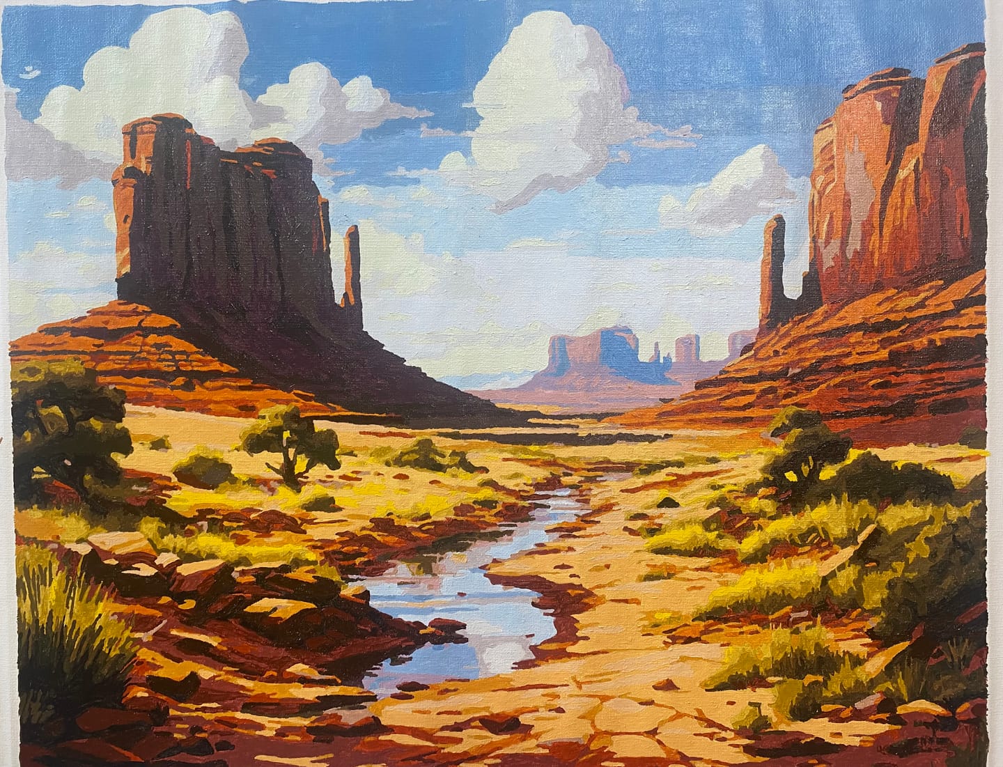 Customer photo review of Monument Valley Painting by Numbers