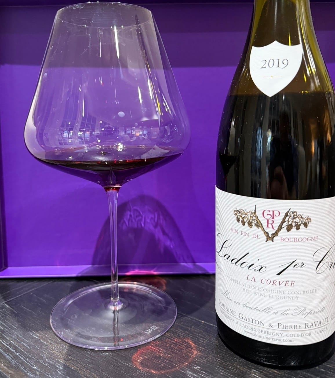 Customer photo review of Burgundy Glass