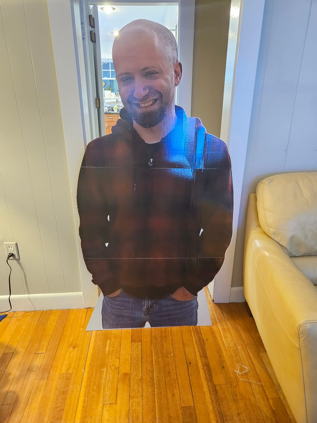 Customer photo review of Personalized Cardboard Cutouts | Custom Life Size Cutout