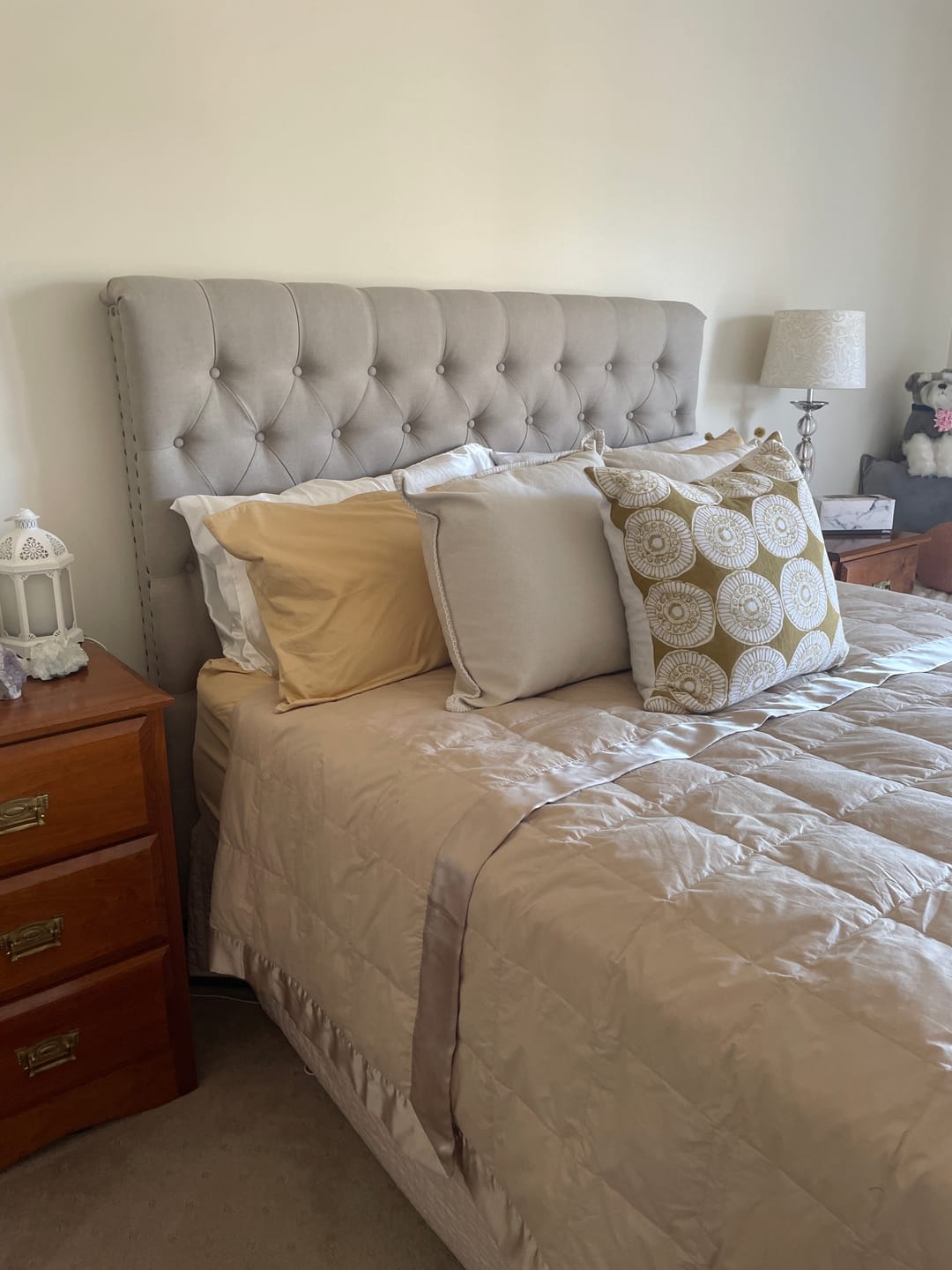 Customer photo review of Feather + Duck Down Blanket