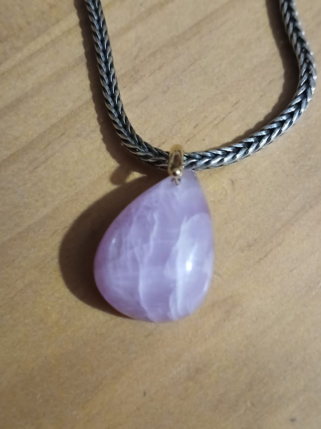 Customer photo review of Kunzite Pendentif