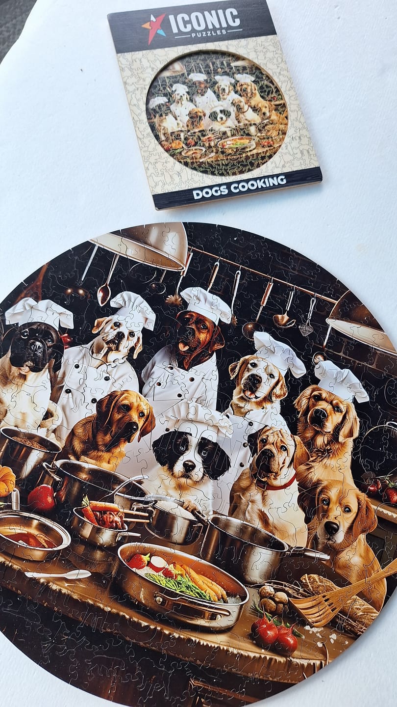 Customer photo review of Chef Dogs - Wooden Puzzle
