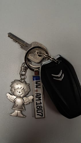 Customer photo review of Kennzeichen Schlüsselanhänger Mini Nummernschild Metall