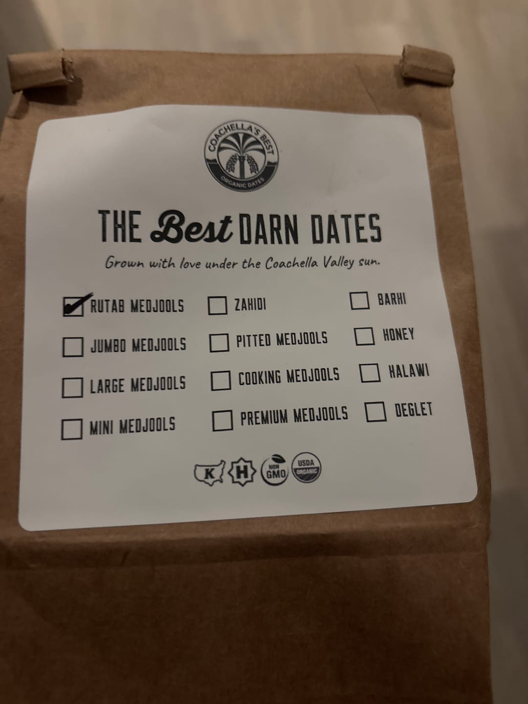 Customer photo review of Organic Rutab Medjool Date Snack Packs
