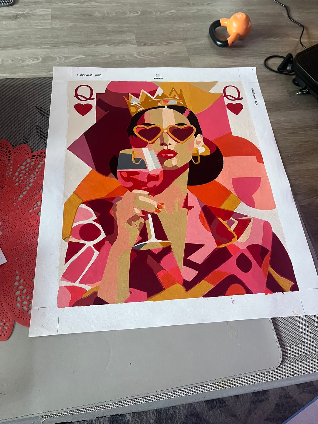 Customer photo review of The queen | Paint by Number