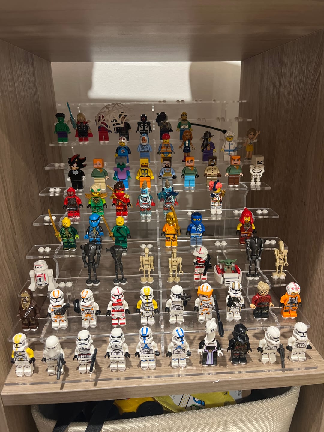 Customer photo review of Display Stand for LEGO® 100 minifigures fits IKEA® KALLAX
