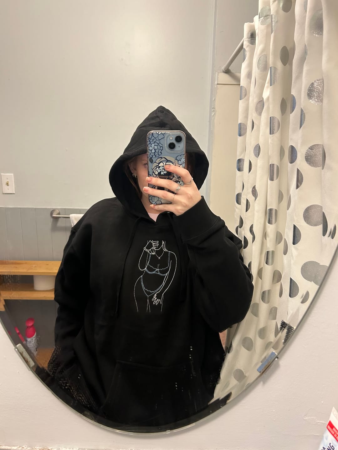 Customer photo review of Spicy Custom Embroidered Photo Hoodie