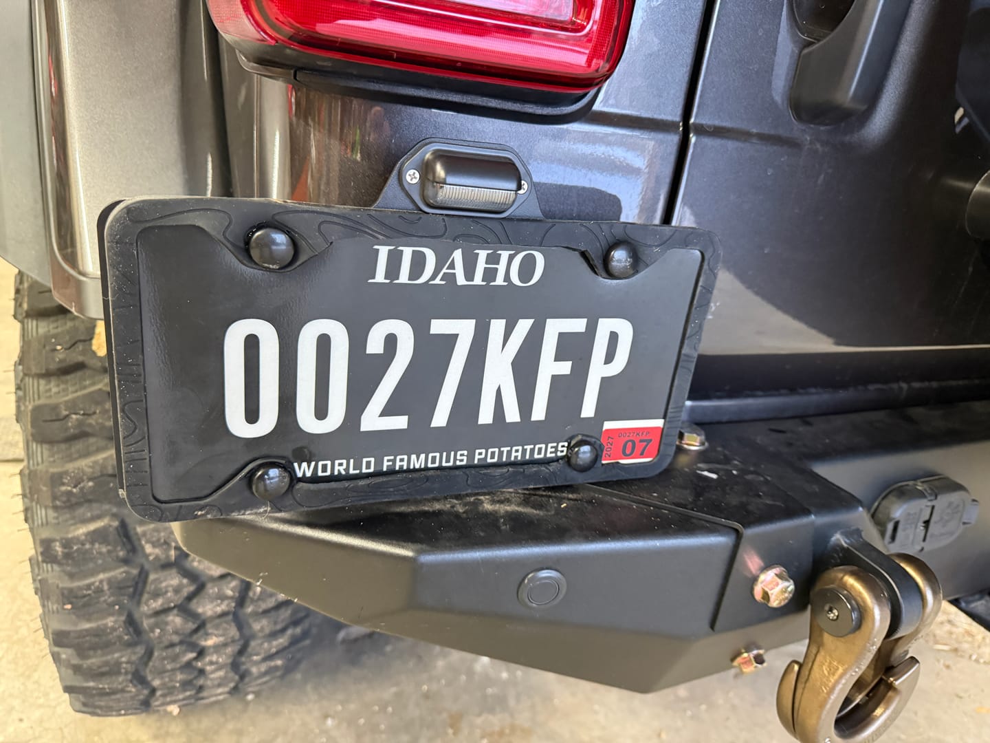 Customer photo review of SILICONE TOPOGRAPHY LICENSE PLATE FRAME - ANTI-RATTLE, ANTI-SCRATCH
