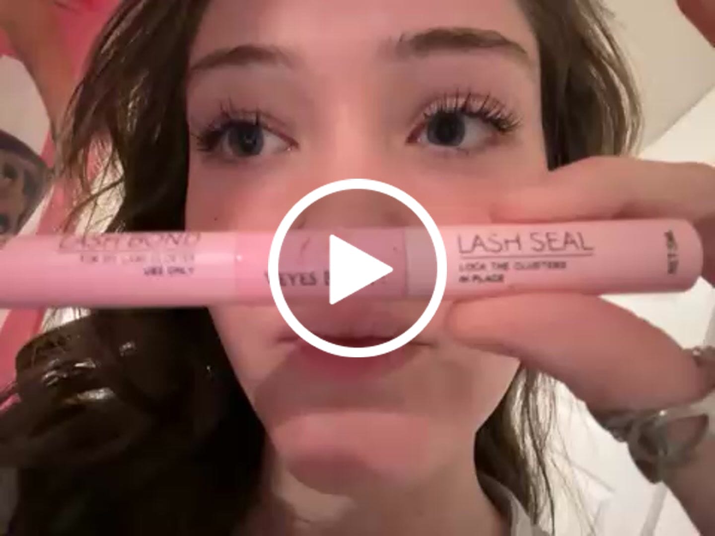 Customer video review of Lash Bond & Seal - White 10ml