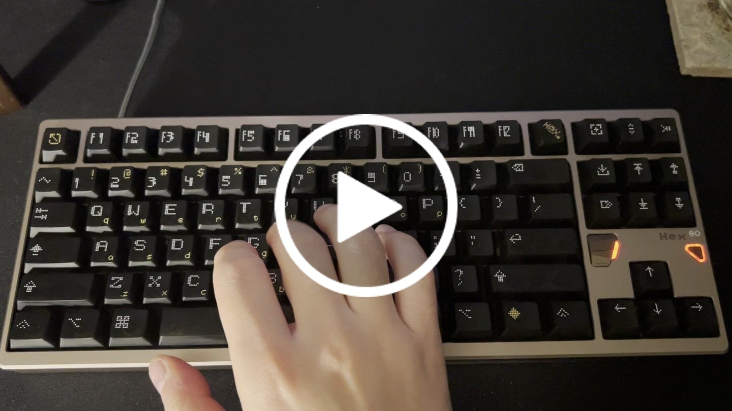 Customer video review of ATK x QK Hex80 Alüminyum Klavye (Manyetik Switch / HE)