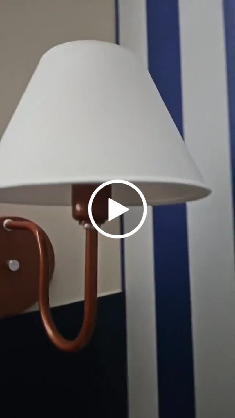 Customer video review of Arandela de Parede Colonial Americana Alumínio Bivolt