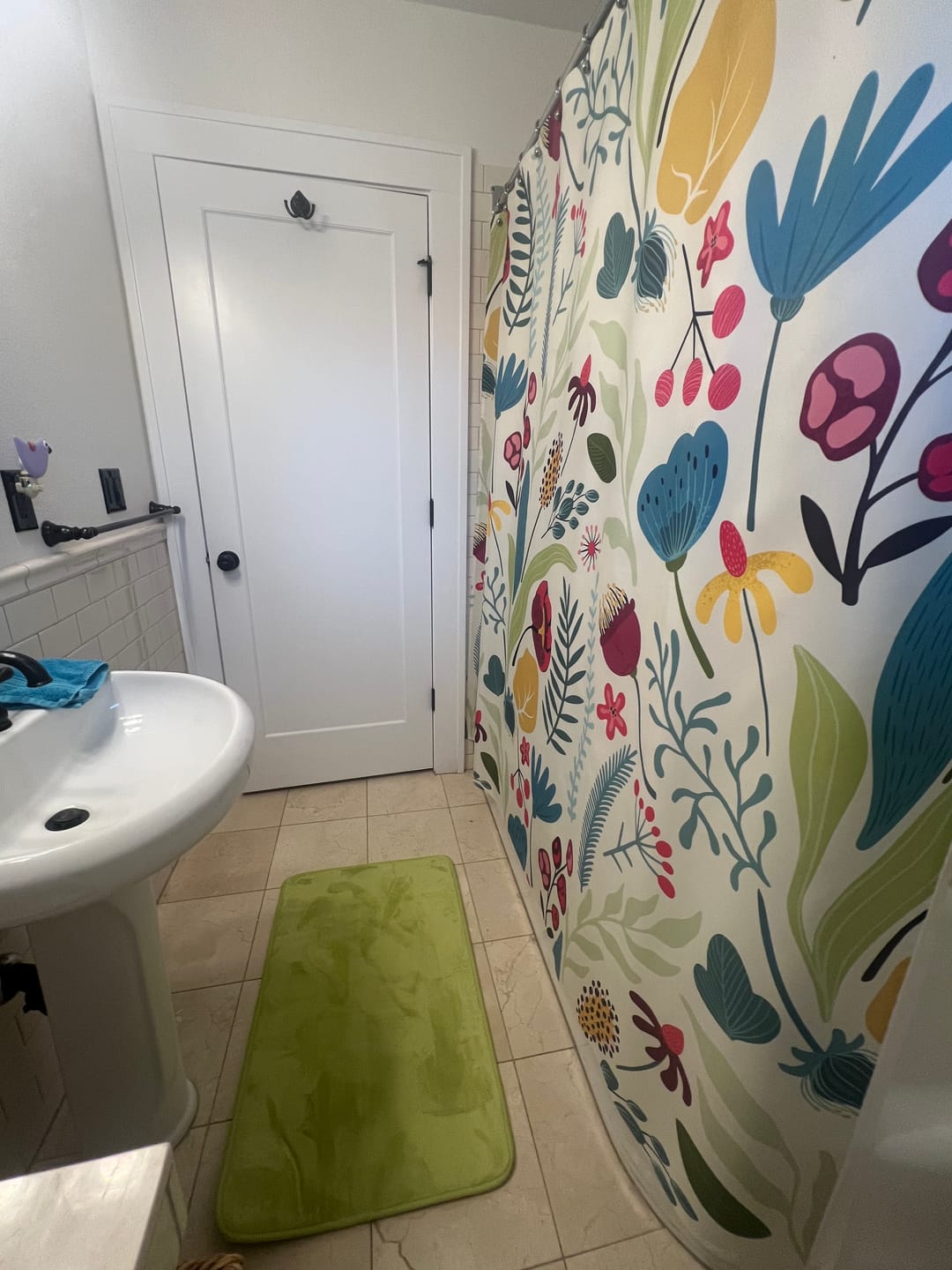 Customer photo review of Green Bath Mat