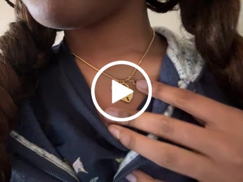 Customer video review of The Way To My Heart Charm Necklace