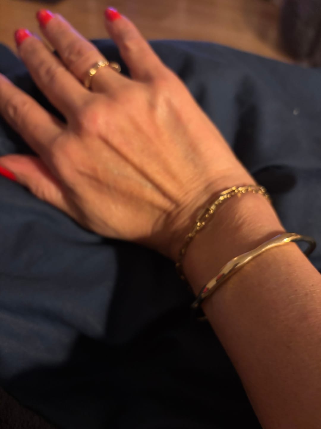 Customer photo review of Bamboo Bangle