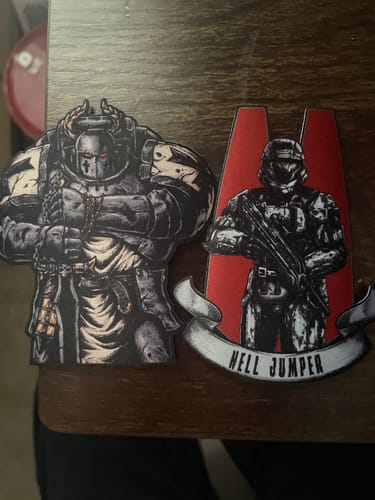 Customer photo review of Space Knight - Sublimation Velcro Morale Patch