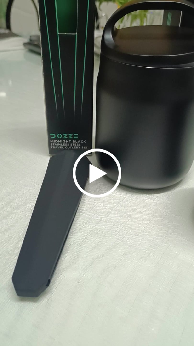 Customer video review of DOZZE Stainless Steel Travel Cutlery Set