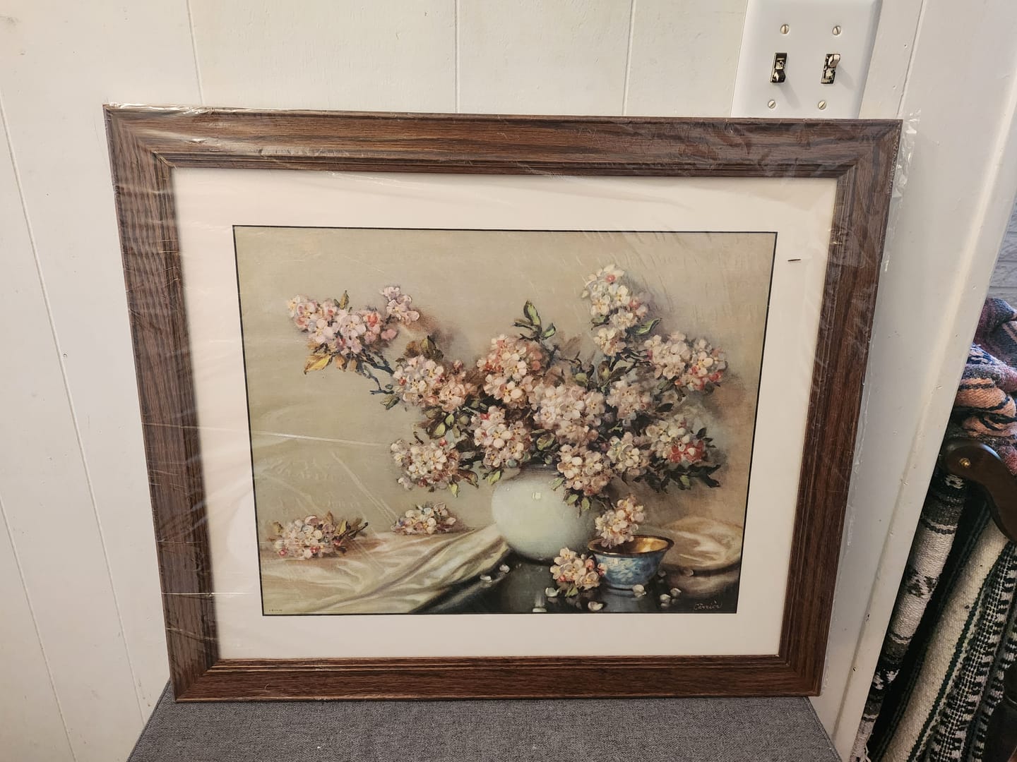 Customer photo review of Apple Blossoms by J. Carrier | 1940s Vintage Floral Lithograph | Romantic Botanical Wall Art
