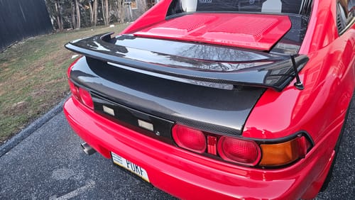 Customer photo review of MR2Heaven Full Pre-Preg/Dry Carbon Fiber OEM Style Trunk Lid - Fiberglass and Carbon Fiber Available
