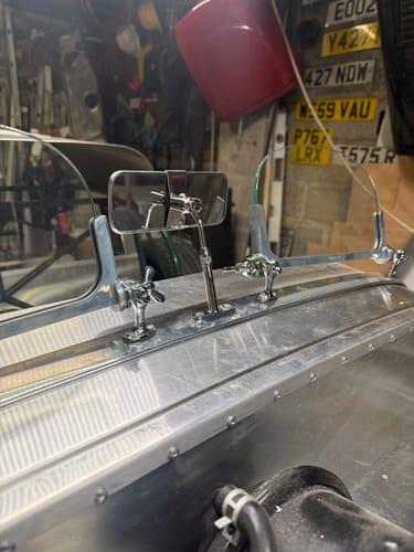 Customer photo review of Classic Stainless Adjustable Height Interior Mirror