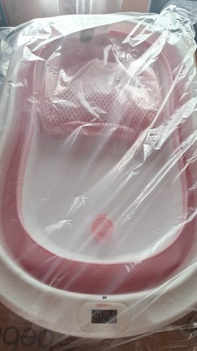 Customer photo review of Bañera Jelly con Hamaca Rosa