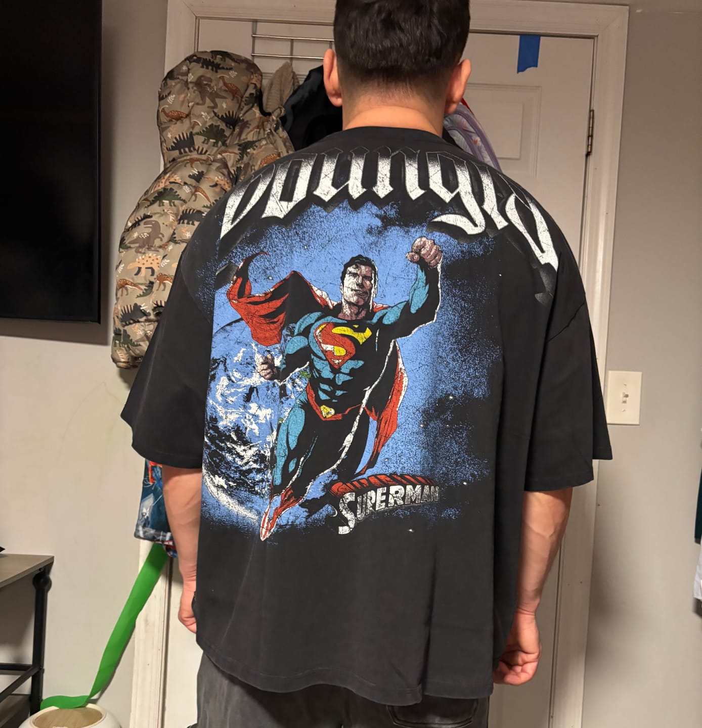 Customer photo review of 4064 - Superman Huge Tees