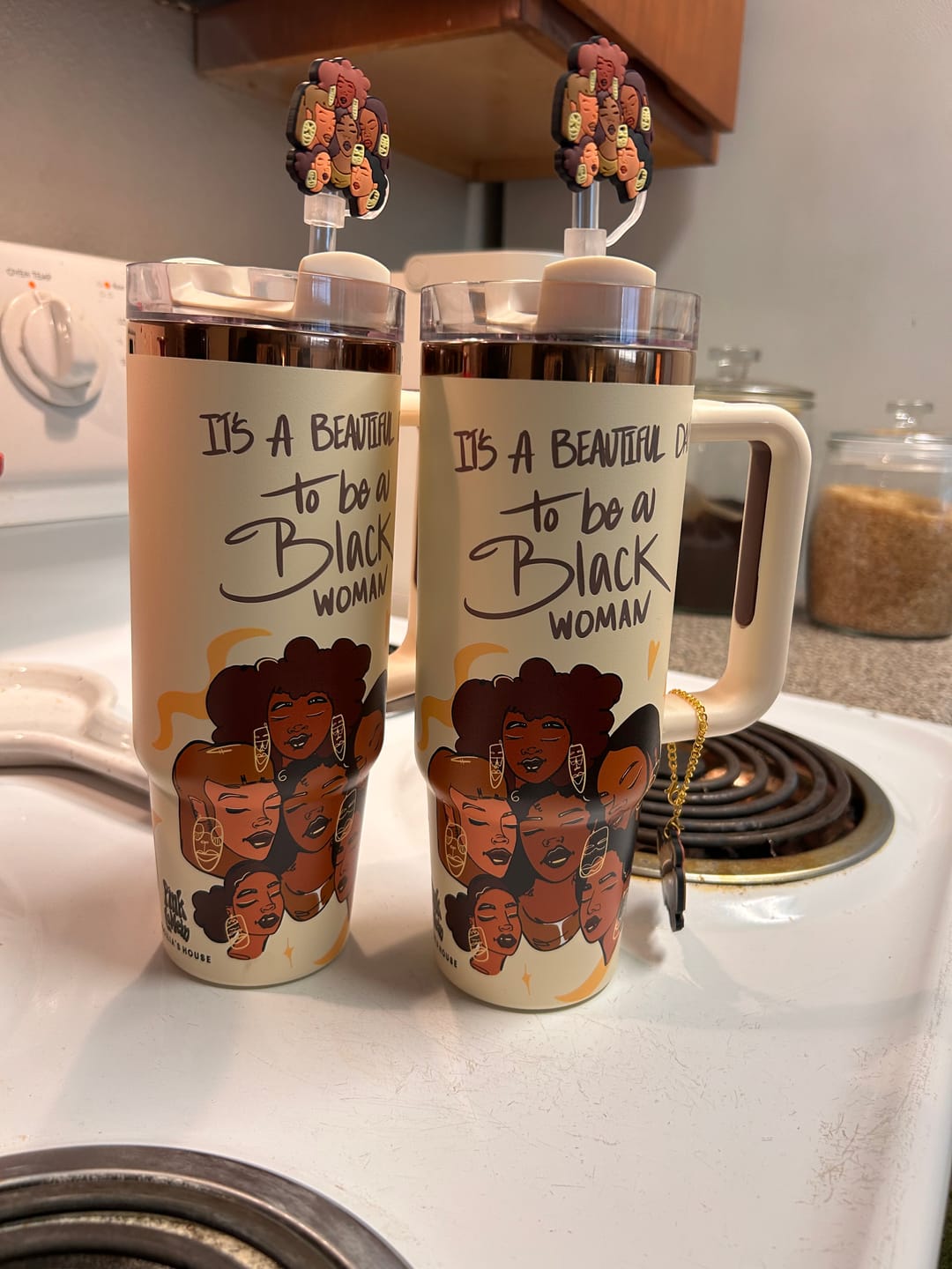 Customer photo review of Limited Edition "Crème Brûlée" Insulated Tumbler – Pinklomein x Cecilia's House Collab