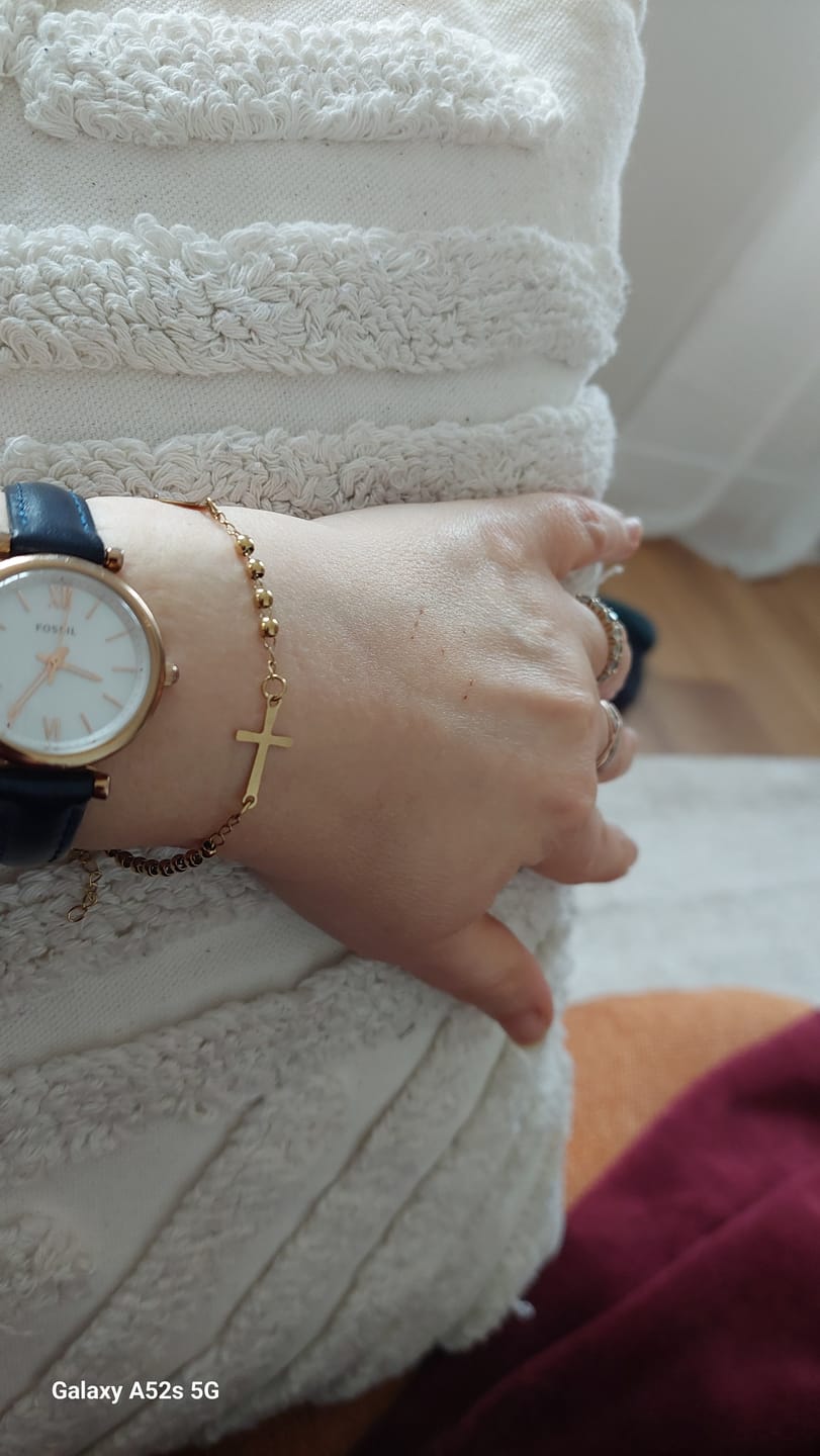 Customer photo review of Bracelet Chapelet Doré