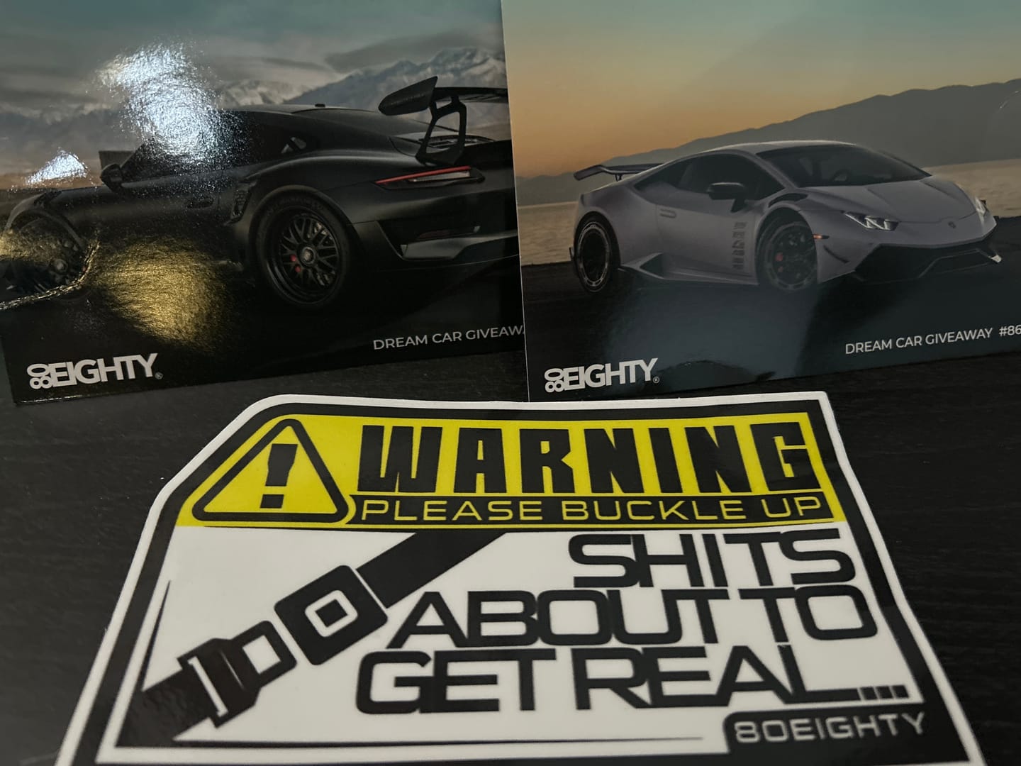 Customer photo review of 80Eighty® Please Buckle Up Sticker