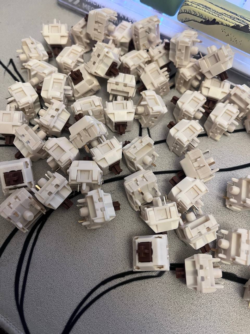Customer photo review of KAILH COCOA LINEAR SWITCH FACTORY LUBED EDITION (10PCS)