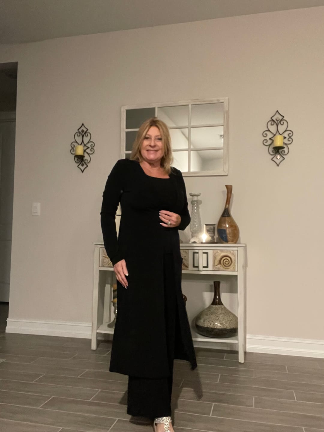 Customer photo review of Brigitte Brianna Habit Pants Petite