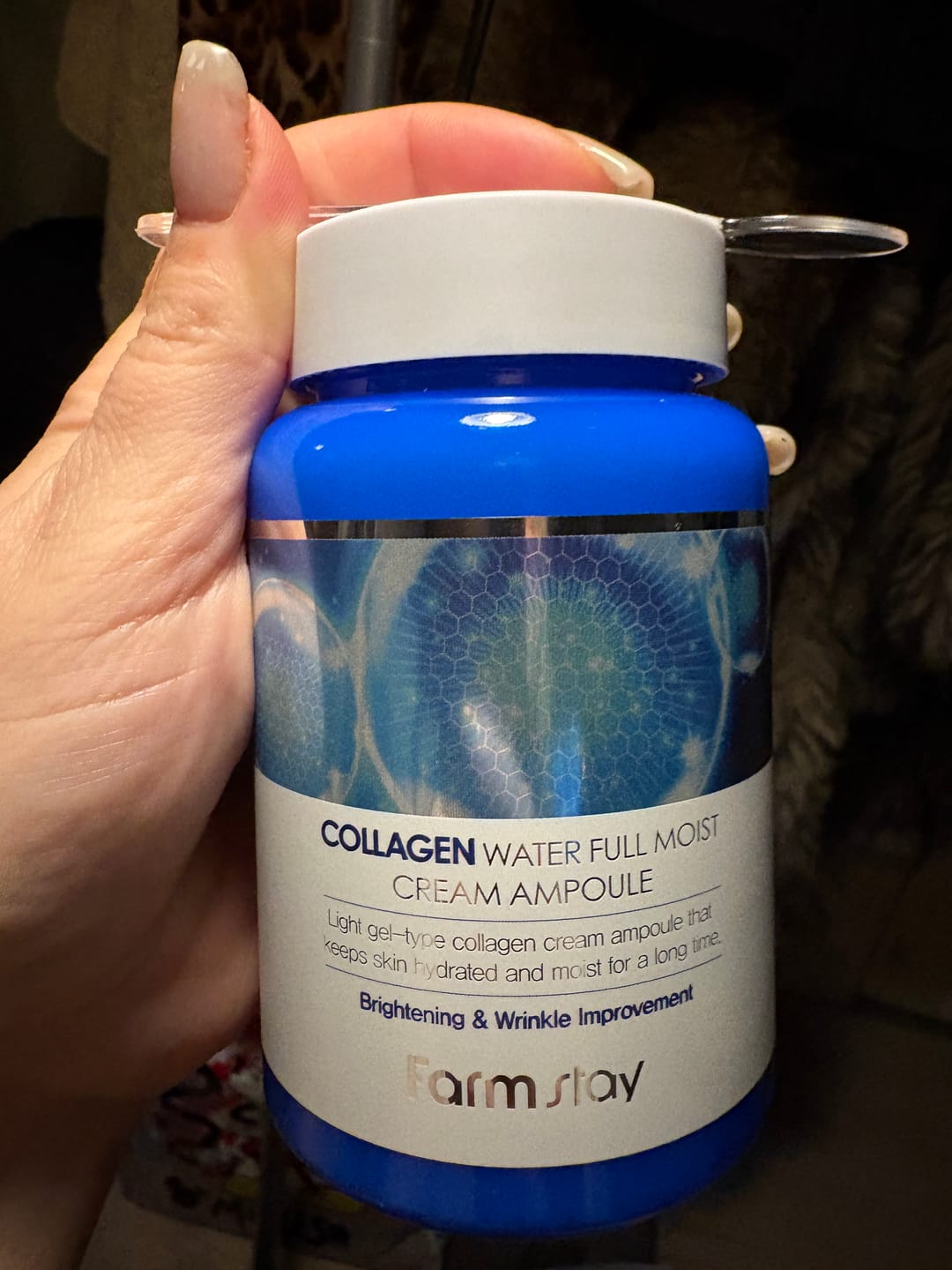 Customer photo review of Ampulas krēms Farmstay Collagen Water Full Moist Cream Ampoule