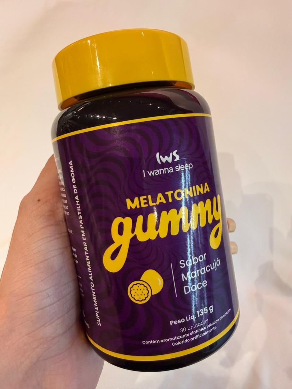 Customer photo review of Melatonina Gummy IWS Maracujá Doce