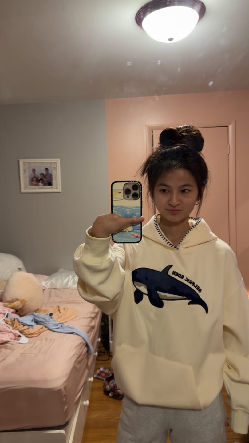 Customer photo review of Aelfric Eden Oversized Whale Pullover Hoodie