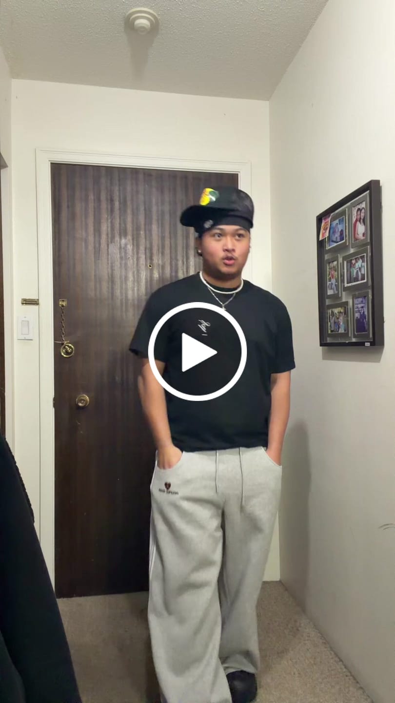 Customer video review of Aelfric Eden Double Waist Baggy Sweatpants