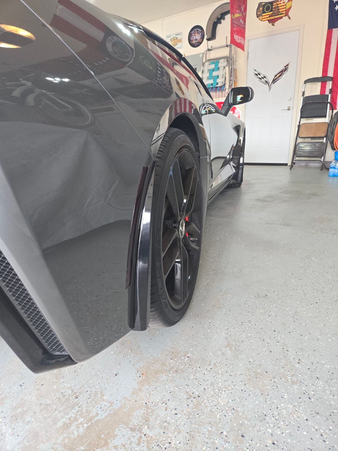 Customer photo review of Corvette C7 Extended Front & Rear Splash Guards
