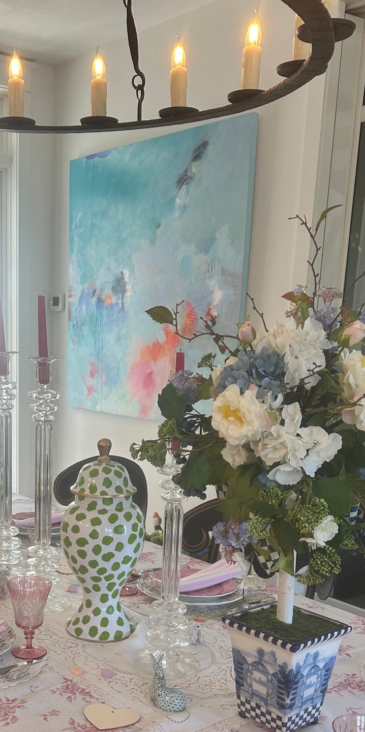 Customer photo review of Amalfi Stripe Napkins