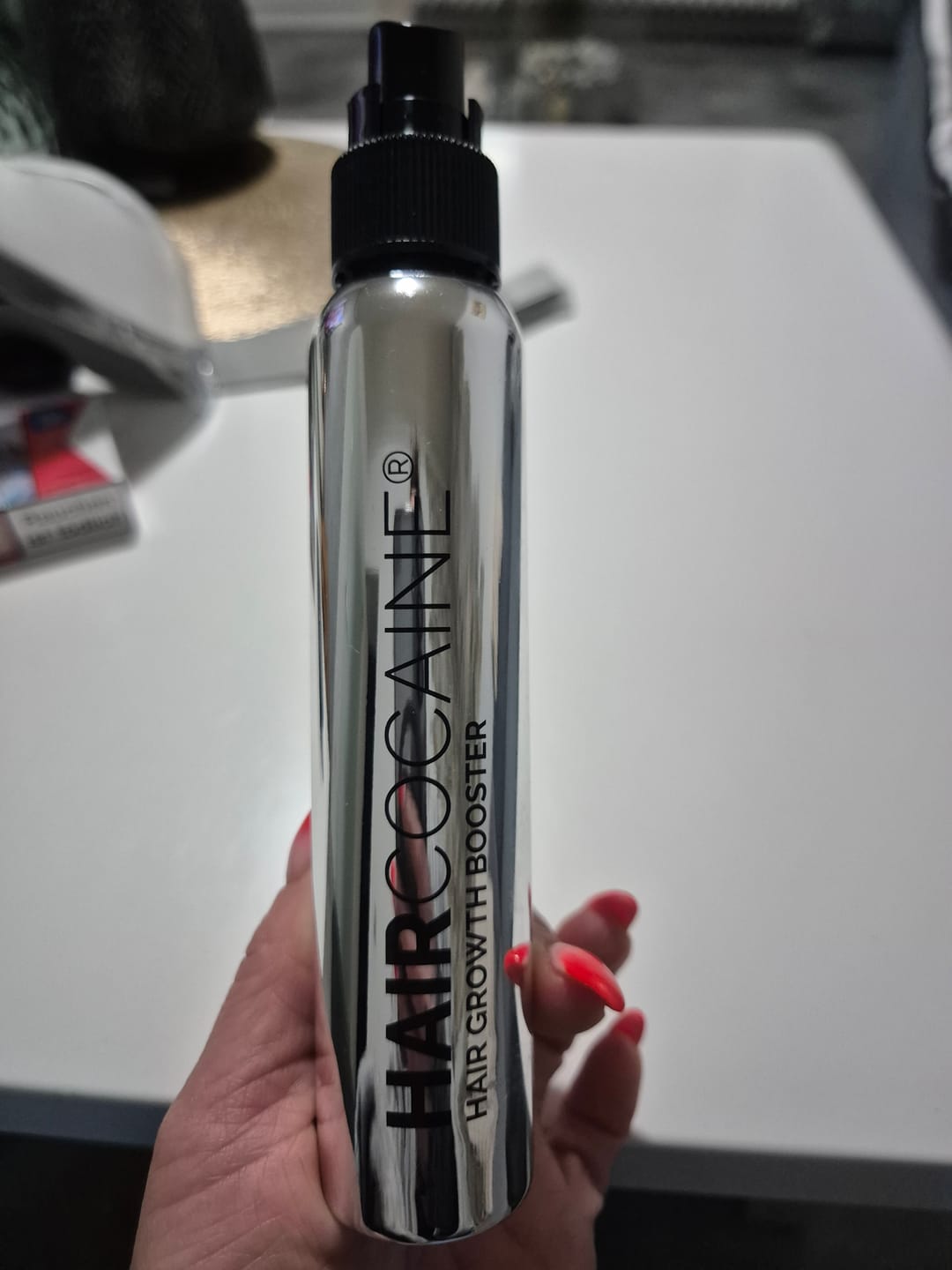 Customer photo review of Haircocaine Booster Spray