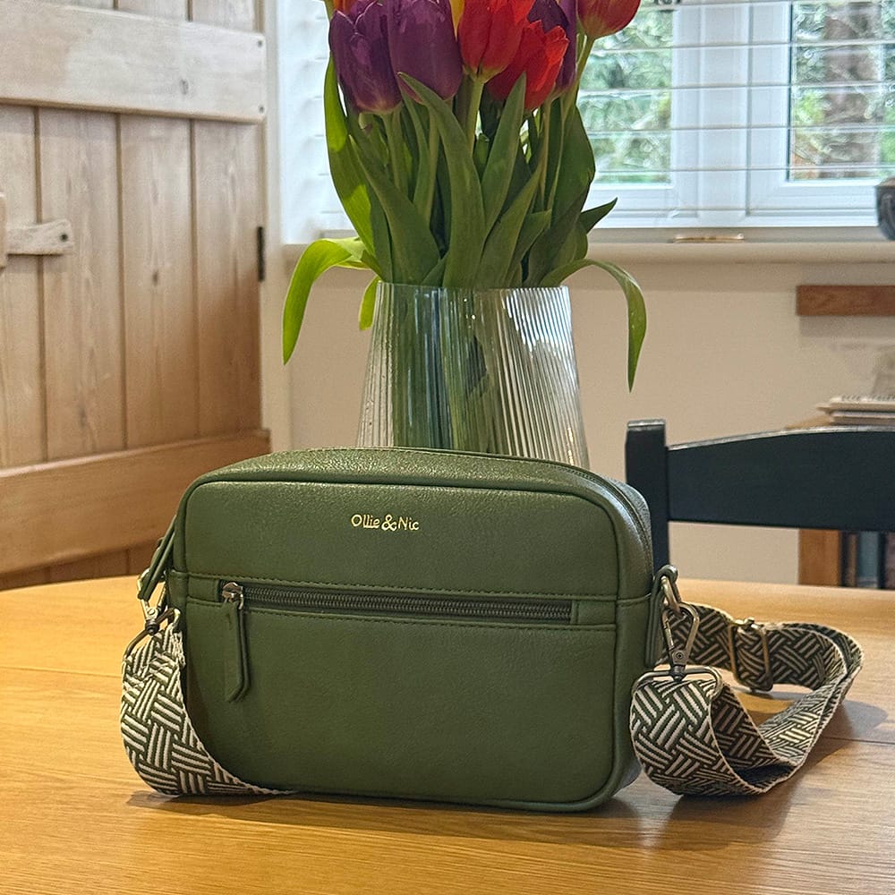 Customer photo review of Gigi Crossbody - Apple Green