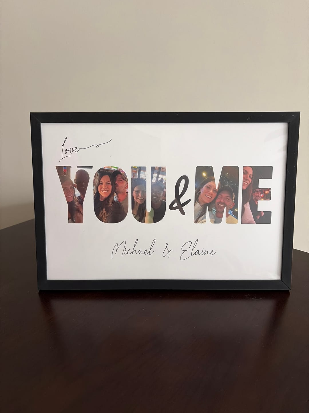 Customer photo review of You & Me - Personalized Poster