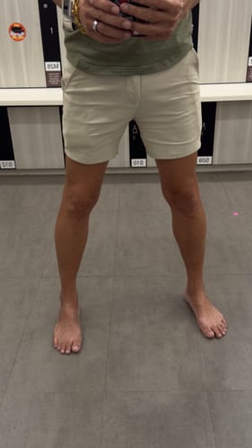 Customer photo review of Ultra-Stretch 5" Chino Shorts - Green