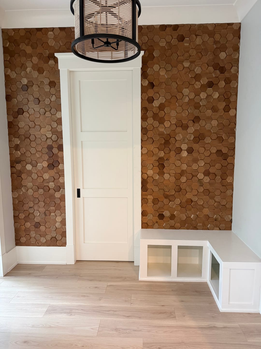 Customer photo review of Hex Natural Walnut Sample