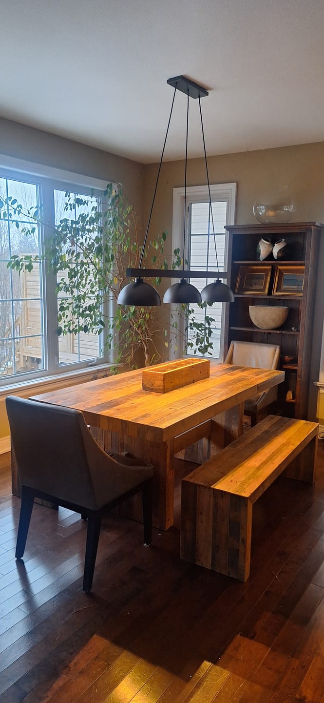 Customer photo review of OSLO Scandinavian 3-Light Pendant Light for Dining Table & Kitchen Island