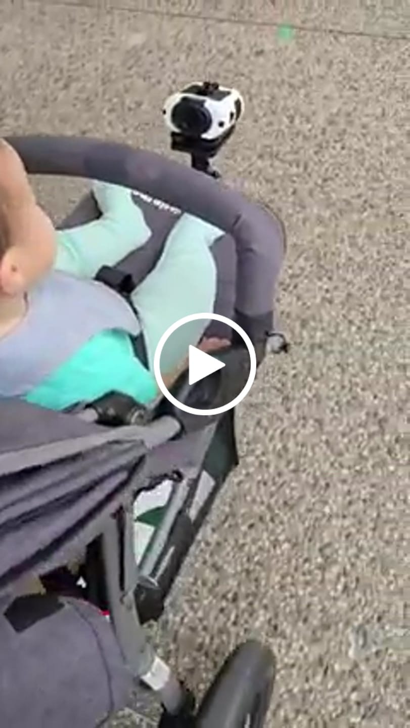 Customer video review of 3-in-1 Waist Fan with Flashlight & Powerbank