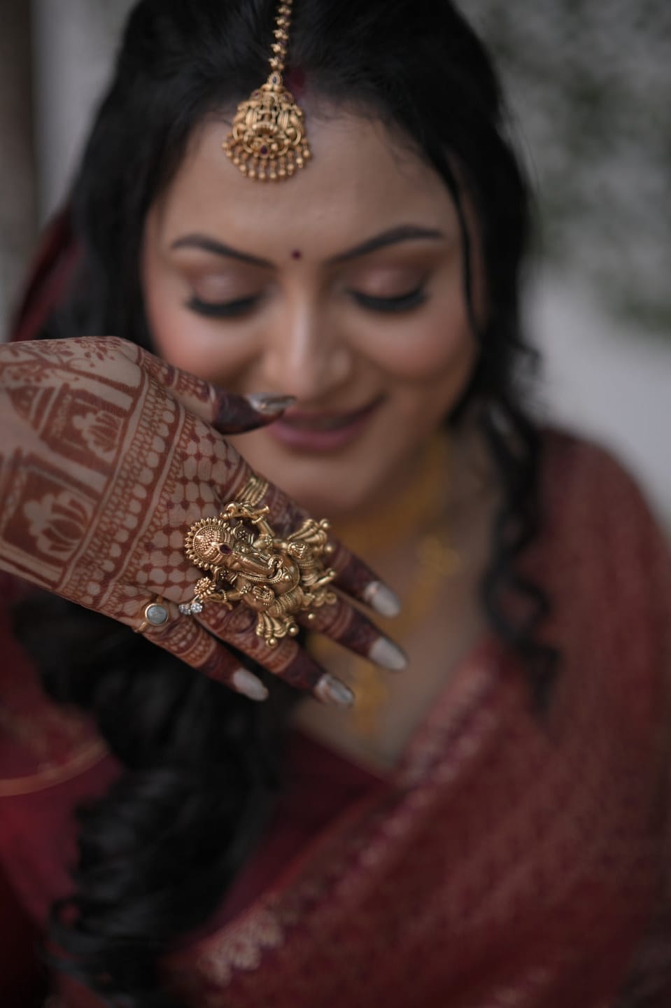 Customer photo review of Ganpatiji design adjustable ring